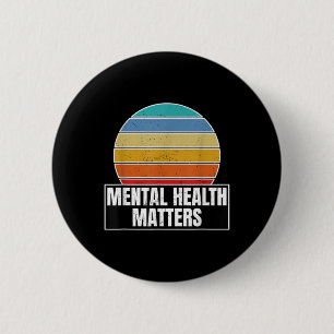 Chapa Redonda De 5 Cm Regalo De Concienciación Sobre La Salud Mental Par