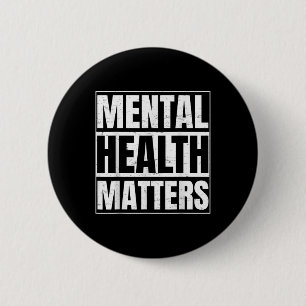 Chapa Redonda De 5 Cm Regalo De Concienciación Sobre La Salud Mental Par