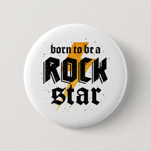 Chapa Redonda De 5 Cm regalo de cumpleaños de estrella de rock