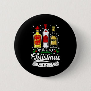 Chapa Redonda De 5 Cm Regalo de fiesta de Navidad con alcohol lleno de C