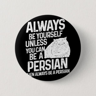 Chapa Redonda De 5 Cm Regalo de gato persa