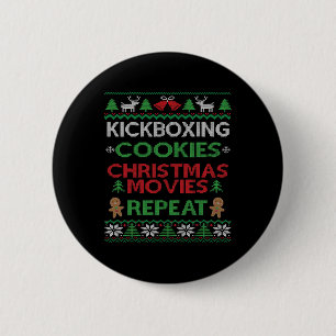 Chapa Redonda De 5 Cm Regalo de instructor de kickboxing Kickboxer Navid