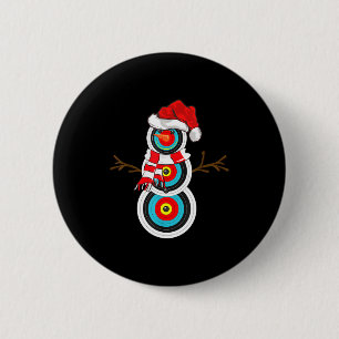 Chapa Redonda De 5 Cm Regalo de Navidad de tiro con arco Sombrero de San