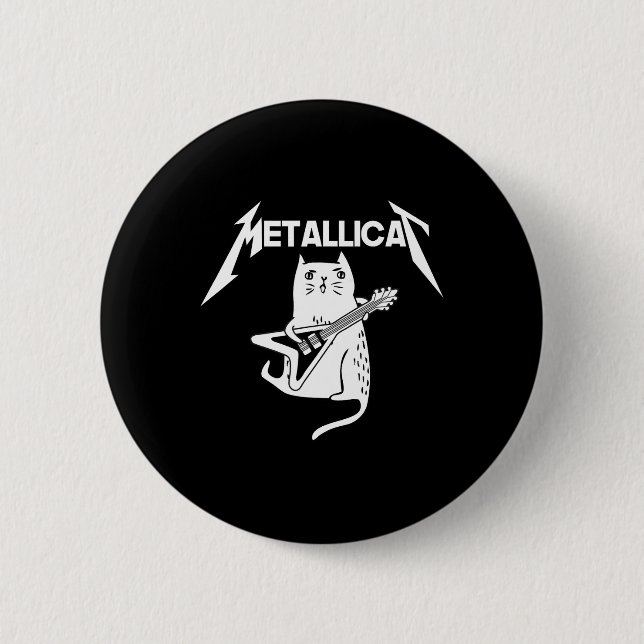 Chapa Redonda De 5 Cm Regalo de Navidades divertidos de guitarra de rock (Anverso)