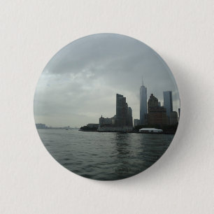 Chapa Redonda De 5 Cm Regalo de Nueva York Manhattan el río Hudson