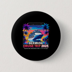 Chapa Redonda De 5 Cm Regalo de vacaciones al atardecer del crucero por