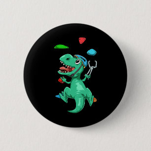 Chapa Redonda De 5 Cm Regalo divertido de escalada y bouldering de T-rex