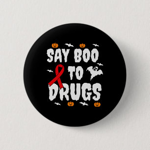 Chapa Redonda De 5 Cm Regalo divertido de Halloween dice boo a la toma d