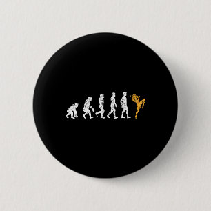 Chapa Redonda De 5 Cm Regalo divertido de kickboxing de Evolución Muay T