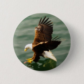 Chapa Redonda De 5 Cm Regalo motivacional del águila calva