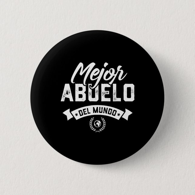 Chapa Redonda De 5 Cm Regalo para Abuelo Mejor Abuelo Del Mundo Dia (Anverso)