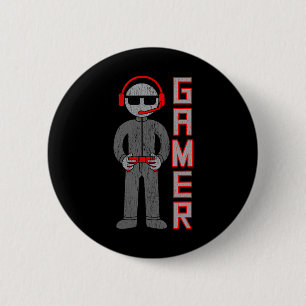 Chapa Redonda De 5 Cm Regalo para chicos gamers para el mejor jugador de