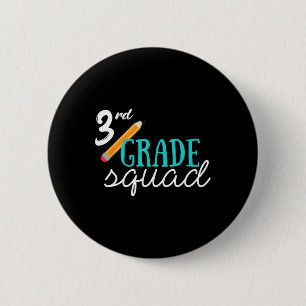 Chapa Redonda De 5 Cm Regalo para el maestro de tercer grado de la Equip