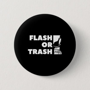 Chapa Redonda De 5 Cm Regalo para escalador Flash o Basura, escalada en 