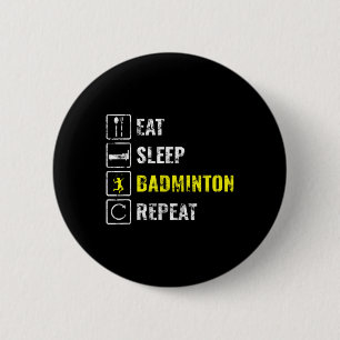 Chapa Redonda De 5 Cm Regalo para jugador de bádminton
