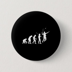 Chapa Redonda De 5 Cm Regalo para jugador de bádminton Evolución para gi