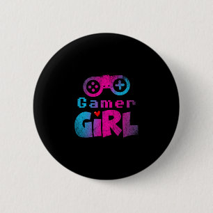 Chapa Redonda De 5 Cm Regalo para jugadora de videojuegos friki de depor