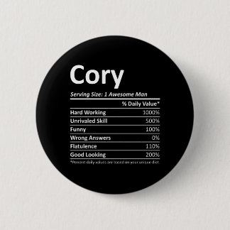 Chapa Redonda De 5 Cm Regalo personalizado de cumpleaños divertido Cory