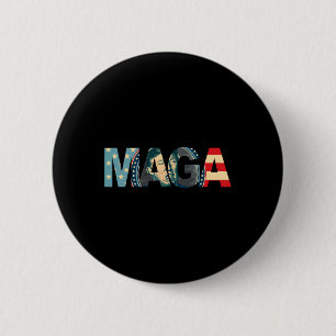 Chapa Redonda De 5 Cm Regalo retro vintage de la bandera norteamericana