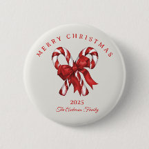 Regalo rojo para Navidades de caña de personalizad