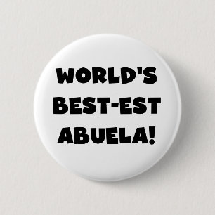 Chapa Redonda De 5 Cm Regalos blancos y negros del Mejor-est Abuela del 