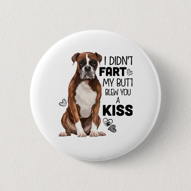 Chapa Redonda De 5 Cm Regalos de Boxer Dog (Anverso)