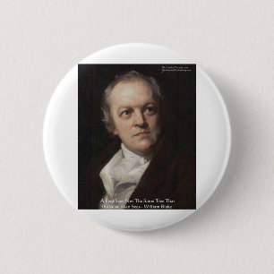 Chapa Redonda De 5 Cm Regalos de citas de sabiduría de Wm Blake "Viendo 