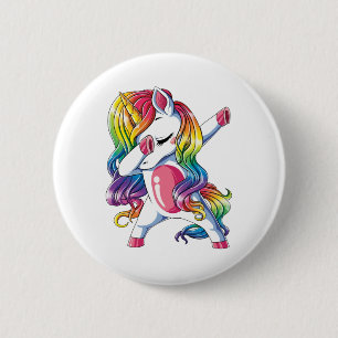 Chapa Redonda De 5 Cm Regalos De Cumpleaños De Unicornio Para Niños Ch