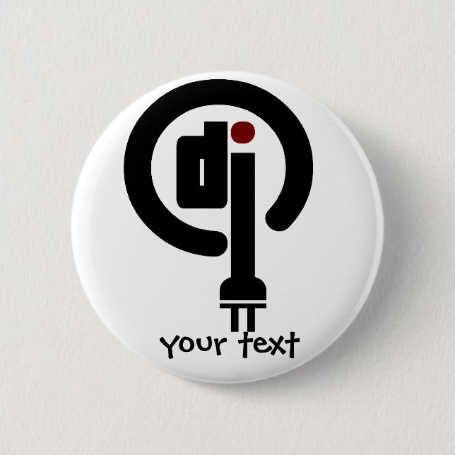 Chapa Redonda De 5 Cm Regalos de DJ (Anverso)