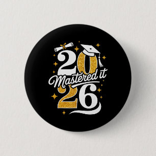 Chapa Redonda De 5 Cm Regalos de graduación de Maestría Cl de 2026 Grado