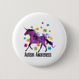 Chapa Redonda De 5 Cm Regalos de la conciencia del autismo del pedazo