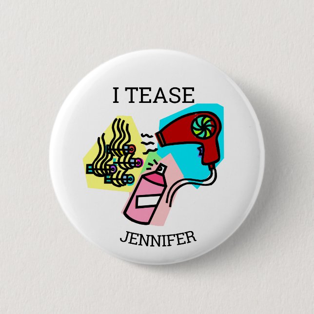 Chapa Redonda De 5 Cm Regalos de peluquería (Anverso)