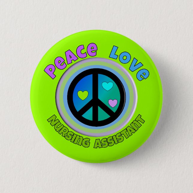 Chapa Redonda De 5 Cm Regalos del ayudante de la enfermería (Anverso)