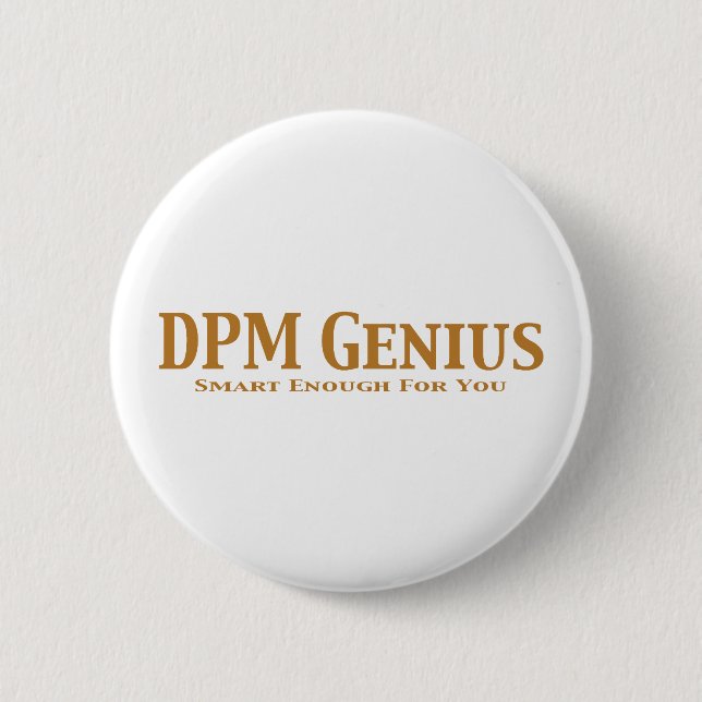 Chapa Redonda De 5 Cm Regalos del genio de DPM (Anverso)