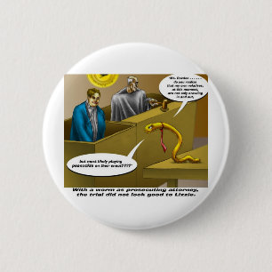 Chapa Redonda De 5 Cm Regalos divertidos de caricaturas del juicio de Li