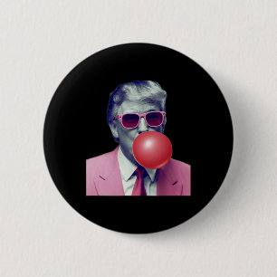 Chapa Redonda De 5 Cm Regalos Divertidos de Chicle Trump Bubble Gum Yum