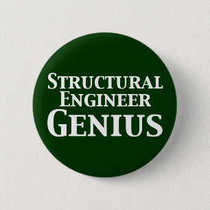 Chapa Redonda De 5 Cm Regalos Genius de Ingenieros Estructurales