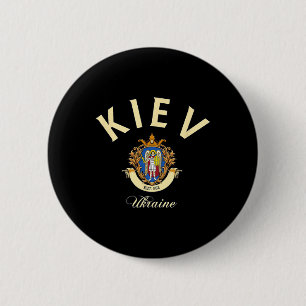 Chapa Redonda De 5 Cm Regalos Kiev Ucrania Patria Vacaciones Viajes Recu