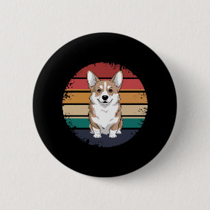 Chapa Redonda De 5 Cm Regalos para amantes de perros Corgi galés de Pemb