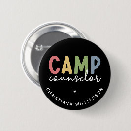 Chapa Redonda De 5 Cm Regalos personalizados de consejero de campamento