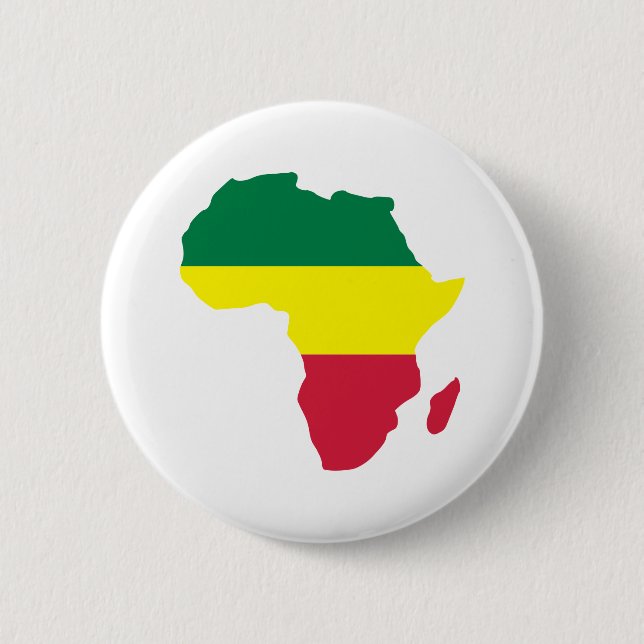 Chapa Redonda De 5 Cm Reggae de África (Anverso)