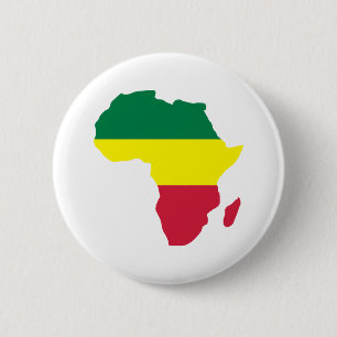 Chapa Redonda De 5 Cm Reggae de África