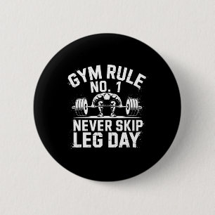 Chapa Redonda De 5 Cm Regla Gym No1 Nunca Omitir Trabajo De Halterofilia