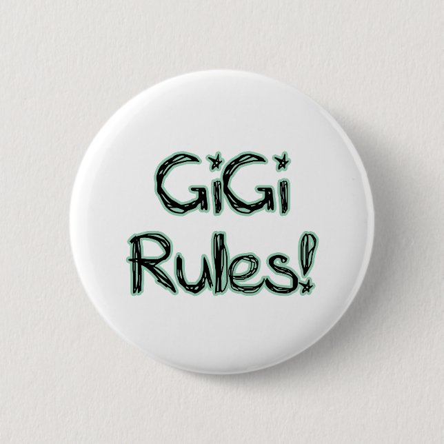 Chapa Redonda De 5 Cm ¡Reglas de GiGi! (Anverso)