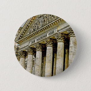 Chapa Redonda De 5 Cm Reichstag/el Parlamento alemán, exterior, Berlín