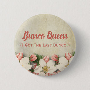 Chapa Redonda De 5 Cm Reina de Bunco conseguí el vintage pasado de Bunco