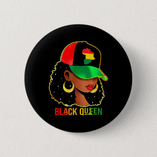 Chapa Redonda De 5 Cm Reina de la Historia Negra Mes de la Historia Negr