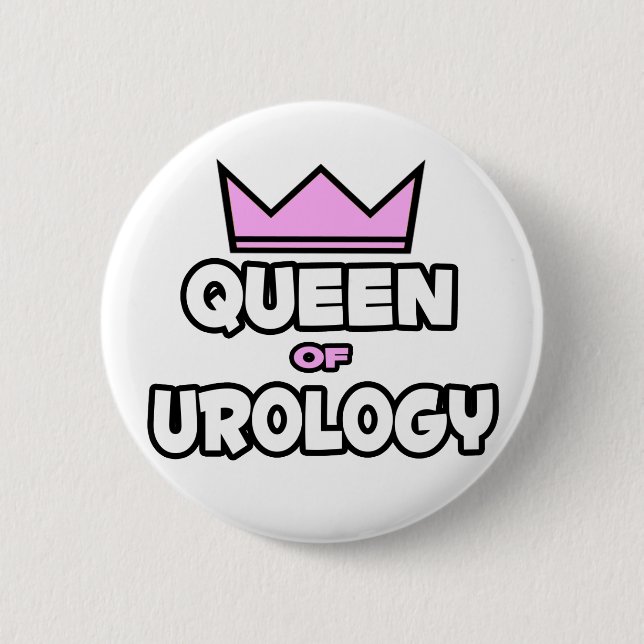 Chapa Redonda De 5 Cm Reina de la Urología (Anverso)
