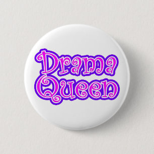 Chapa Redonda De 5 Cm Reina del drama