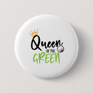 Chapa Redonda De 5 Cm Reina Del Golf Verde Navidad Camisetas Mujeres G